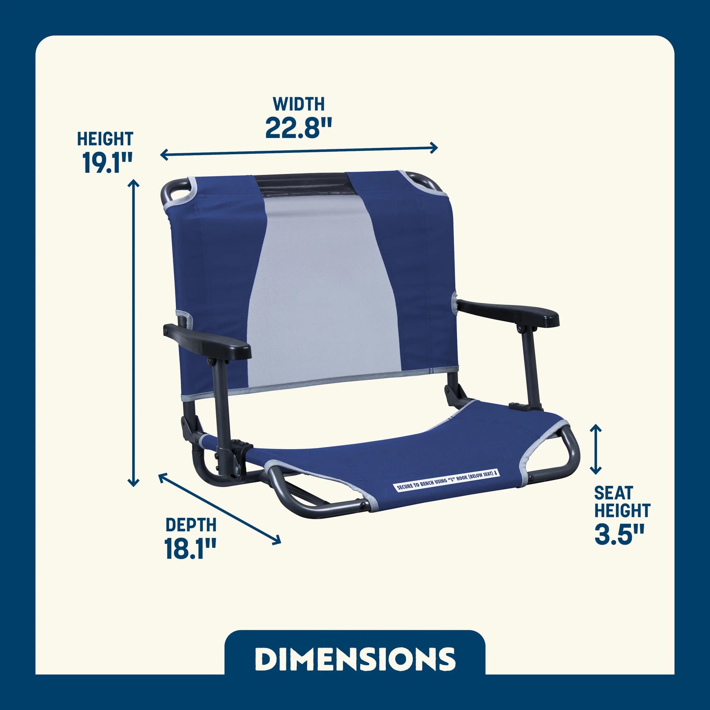 Big Comfort Stadium Chair™ with Armrests